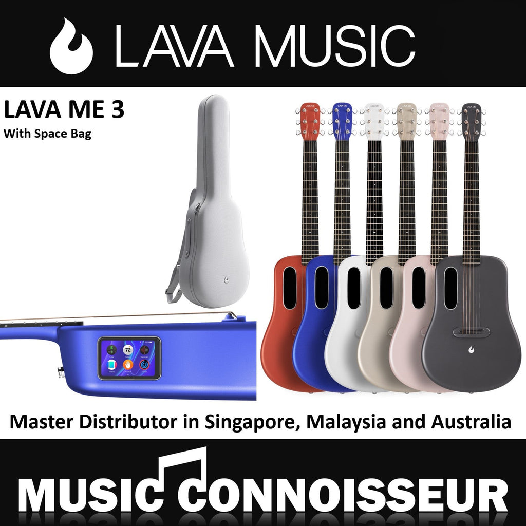Lava Me 3 38" Smart Carbon Composite Guitar (White)